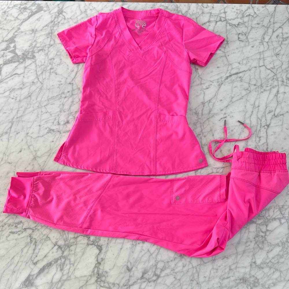Barco One Scrub Set Hot Pink Sz XXS top XSP Bottom